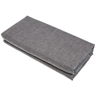 Afbeelding van Douceur d&#039;Intérieur Actually hoeslaken, 2 personen, polyester, grijs, 140 x 190 cm
