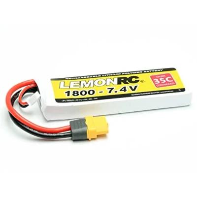 Afbeelding van LemonRC LiPo accupack 7.4 V 1800 mAh Aantal cellen: 2 35 C Softcase XT60