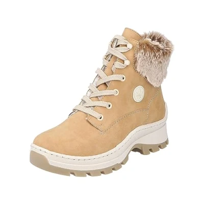 Afbeelding van Rieker X9341 Veterlaarzen voor dames, bruin, 39 EU