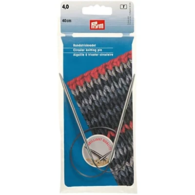 Afbeelding van Prym Rundstricknadeln MS 40 cm 4,00 mm silberfarbig Ferri da Maglia circolari, Ottone, Argento, 4,0