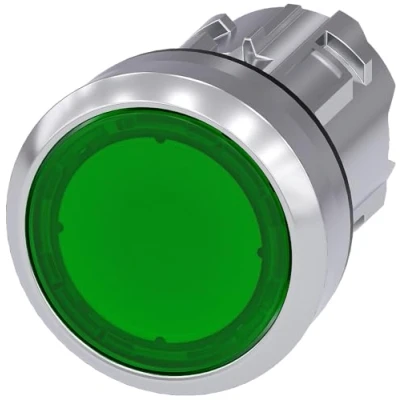 Afbeelding van Siemens 3SU10510AA400AA0 3SU1051 0AA40 0AA0 Verlichte drukschakelaar (Ø x h) 29.5 mm IP66, IP67, IP69/IP69K 1 stuk(s)