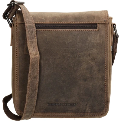 Afbeelding van Hide &amp; Stitches Idaho Messengerbag / Schoudertas Donkerbruin