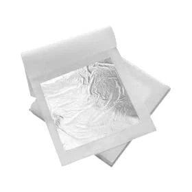 Afbeelding van Bladzilver Eetbaar 999/1000 purr, 110mm x 110mm, 10 stuks