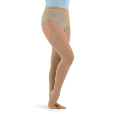 Afbeelding van Capezio Dames Hold &amp; Stretch Footed Tight (Pack van 3), Karamel, L