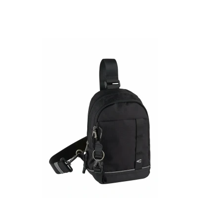 Afbeelding van camel active schoudertas Connect Sling Backpack Black zwart