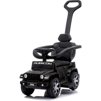 Afbeelding van Jeep Wrangler Loopauto Zwart Hoogwaardige Afwerking Inclusief Opbergruimte Stevige Rugleuning