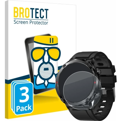 Afbeelding van BROTECT AirGlass Matte kogelwerende glasfolie, Smartwatch beschermfolie, Grijs