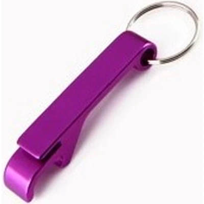 Afbeelding van Bier Sleutelhanger Bieropener Beer Opener Flesopener Keychain Paars