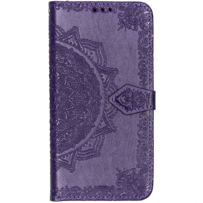 Afbeelding van Samsung Galaxy A50 Hoesje Kunstleder Bookcase Paars Telefoonhoesje