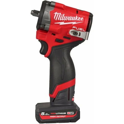 Afbeelding van MILWAUKEE M12 FCIWF38G3 502X compacte accu slagmoersleutel 3/8&quot; met frictiering in HD Box (2x 5,0Ah + lader) 4933493452
