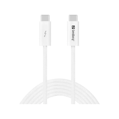 Afbeelding van Sandberg 136 57 USB kabel USB4 Gen 3x2 2 m C Wit