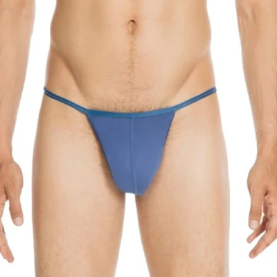 Afbeelding van HOM Plume g string (1 pack) heren midden blauw Maat: M