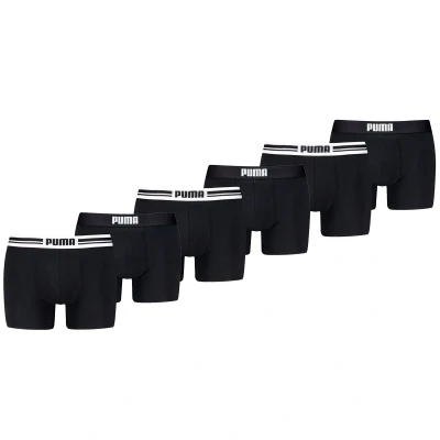 Afbeelding van 6 x Puma Boxershort Everyday Placed Logo Black / maat XL