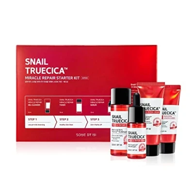 Afbeelding van Some By Mi Snail Truecica Miracle Repair Starter Kit (Cleanser, Toner, Serum, Cream)