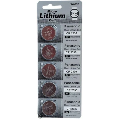 Afbeelding van Lithium knoopcel CR2330 (5 stuks)