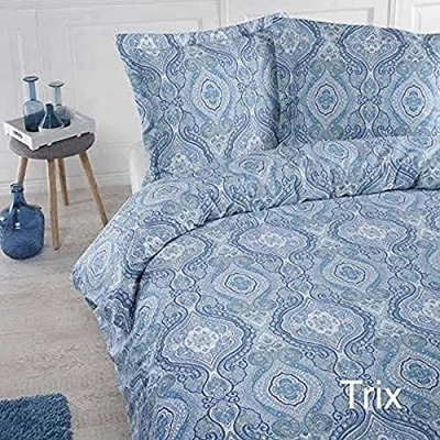 Afbeelding van Papillon Dekbedovertrek Trix Blauw 240x200/220