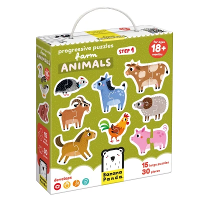 Afbeelding van Progressive Puzzles Farm Animals 18m+ Toddler Puzzle