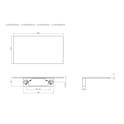 Afbeelding van Clou Sjokker telefoon/douche planchet wandmodel chroom