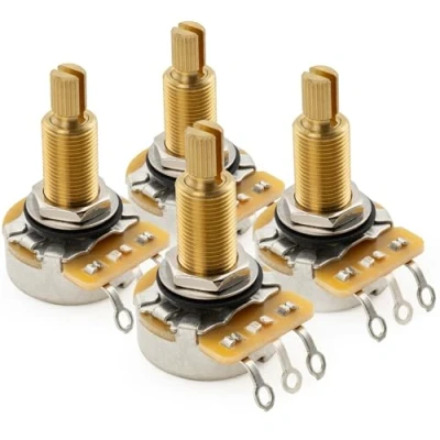 Afbeelding van CTS 450G A500K Logaritmische Potmeter Messing Long Split Shaft 3/4 Inch 10% voor Elektrische Gitaar Basgitaar(Set van 4)
