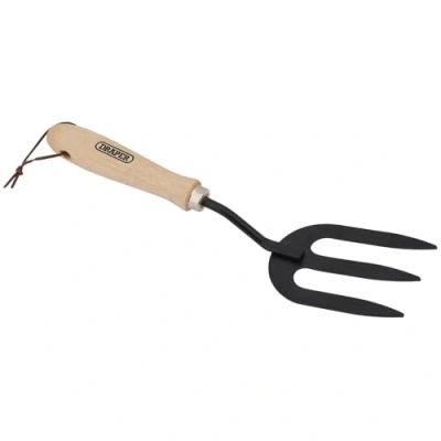 Afbeelding van Draper 83988 handtroffel van koolstofstaal met handvat hardhout Wietvork
