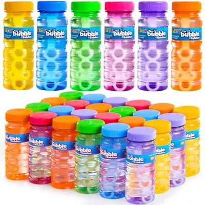 Afbeelding van JOYIN 6 stuks bellenblaasflessen (118 ml zeepbellenoplossing), zeepbellenstaafjes, zeepbellenfeestfavorieten voor kinderen, zeepbellenkit, peuters, zomer, buiten, speelgoed, cadeau kinderen
