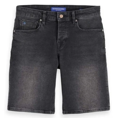 Afbeelding van Scotch &amp; Soda Ralston SLIM FIT Jeansshort, Heren, Maat: 32, Black night