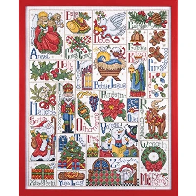 Afbeelding van Design Works Kerstmis ABC sampler, meerkleurig