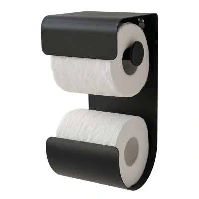 Afbeelding van Sealskin Brix Toiletrolhouder Metaal Zwart Tijdloze uitstraling