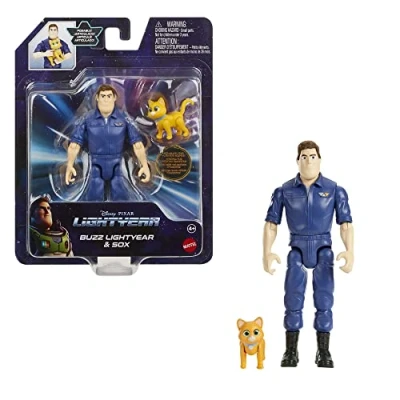 Afbeelding van Mattel Pixar Buzz Lightyear Jumpsuit Speelfiguur
