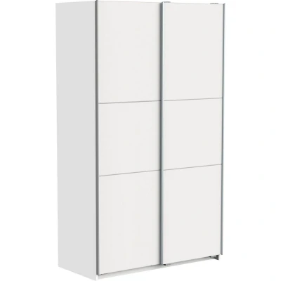 Afbeelding van GHOST kledingkast Matwit decor 2 schuifdeuren L.116,5 x D. 59,9 H. 203 cm DEMEYERE