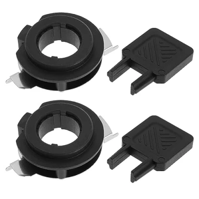 Afbeelding van eMagTech 2PCS H7 LED koplamplampadapter met adapter Installatiesleutel houderhouder Socket Basisbeugel Montageclips Koplampmontages