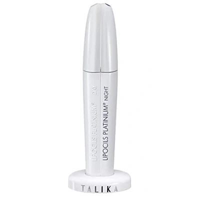 Afbeelding van Talika Lipocils Platinium Dag &amp; Nacht Wimperserum, wimpergroeiserum voor dichte, donkere, volle wimpers, wimperbooster, eenvoudig in gebruik, 2 x 8,5 ml