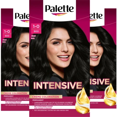Afbeelding van 3x Poly Palette Haarverf 900 Zwart kopen? Nu in de aanbieding bij Voordelig
