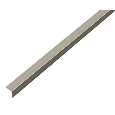 Afbeelding van Alberts 488734 hoekprofiel zelfklevend aluminium, rvs look, donker 1000 x 15 mm