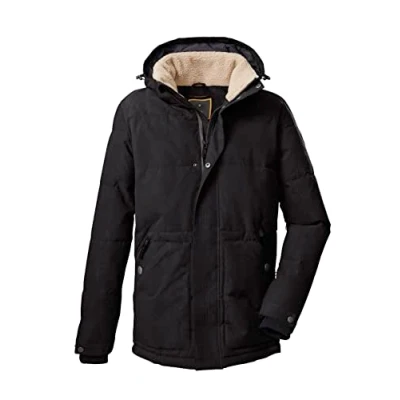 Afbeelding van G.I.G.A. DX heren Casual functioneel jack in donslook met afritsbare capuchon GW 44 MN QLTD JCKT, Zwart, S, 38543 000