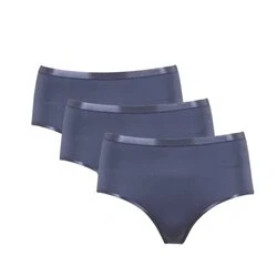 Afbeelding van Woody slip voor dames grijs maat m