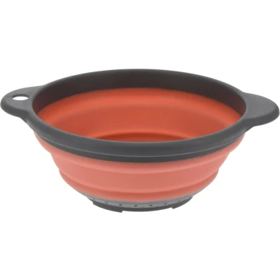 Afbeelding van Excellent Houseware opvouwbaar vergiet oranje/grijs tpe 23 cm Vergieten