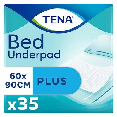 Afbeelding van 2x TENA Bed Onderlegger Plus 60 x 90 cm 35 stuks