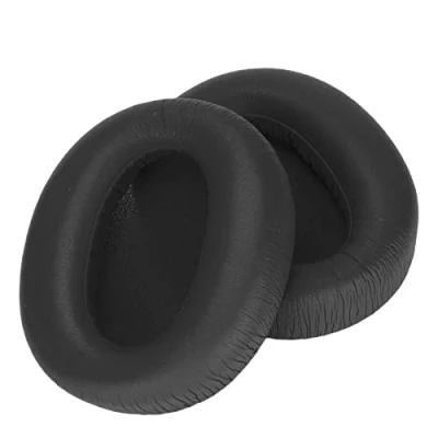 Afbeelding van Oorkussens Schuimvervanging, Geluidsisolatie Traagschuim en Zacht Eiwitleer voor EDIFIER W820NB Bluetooth headset(zwarte oorkappen)