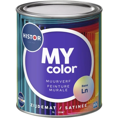Afbeelding van Histor MY color Muurverf Zijdemat 1 liter Mengbaar
