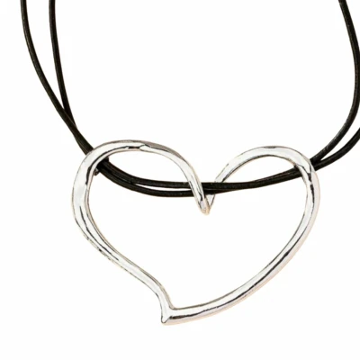 Afbeelding van Ketting zilverkleur Hart Charme Bijoux