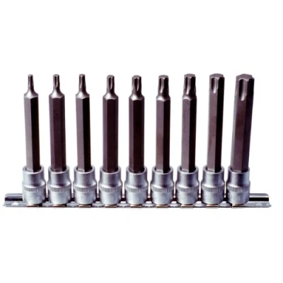 Afbeelding van KS Tools 911.1550 3/8&quot; Bit dopsleutelset Torx, lang, 9 dlg, T20 T60