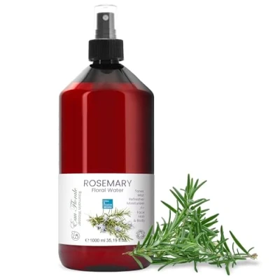 Afbeelding van blauw en marineblauw Bretania Rozemarijn Hydrosol 1L Tonic Lotion tegen donkere kringen Anti haaruitvalspray Huisgeur Voor gecombineerde vette huid, transparant, 1 l (verpakking van 1)