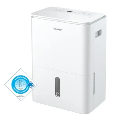 Afbeelding van COMFEE Easy Dry Luchtontvochtiger 20 l/dag, 4 modi, aangesloten luchtontvochtiger, 3 l tank, droger, swing functie, voor ruimtes van 40 m²/100 m