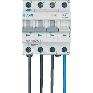 Afbeelding van Eaton aardlekautomaat 3pn C16A 30mA MRB6 16 3N C 003 A FL
