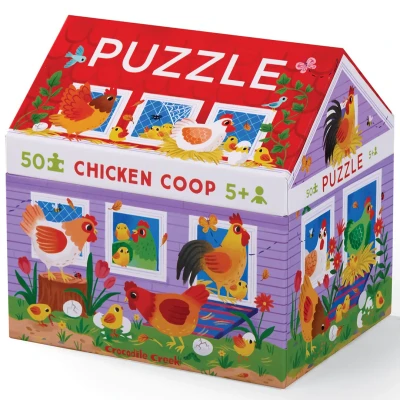 Afbeelding van Crocodile creek puzzel kippenhok 50st