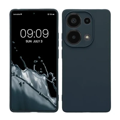 Afbeelding van kwmobile telefoonhoesje geschikt voor Xiaomi Redmi Note 13 Pro 4G Hoesje smartphone Precisie camera uitsnede In leisteen