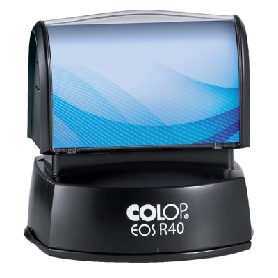 Afbeelding van colop Stempel eos r 40 flashsysteem rond zwart inc