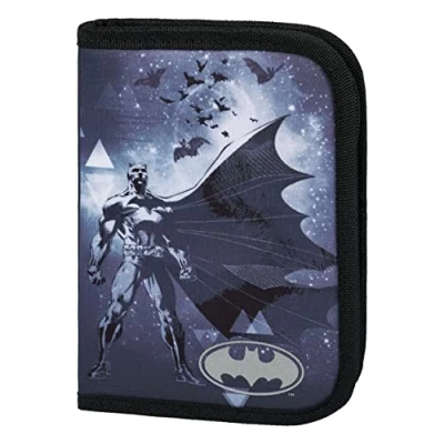 Afbeelding van Baagl pennenetui voor jongens en meisjes schooletui, pennenetui, etui schrijfwaren etui, penal, Batman Storm,
