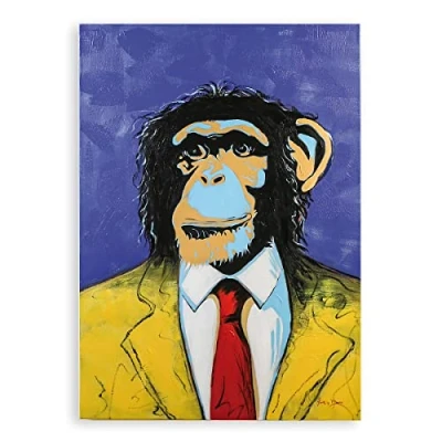 Afbeelding van Casablanca by Gilde Artprint op linnen Bild Affe Pop Art (1 stuk)
